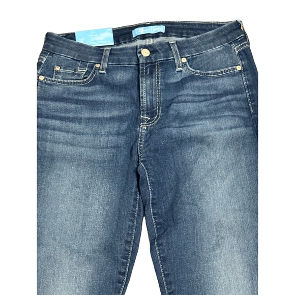 NWT 7 For All Mankind B(air) Denim Ankle Skinny Jeans Blue Women's Size 29 - Picture 2 of 7